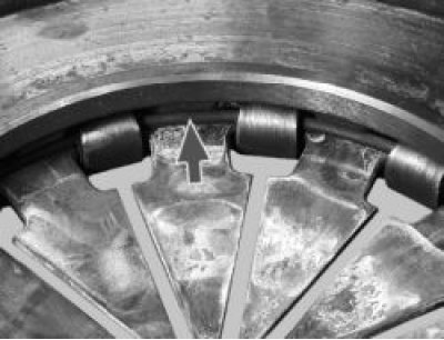 оцените состояние опорных колец