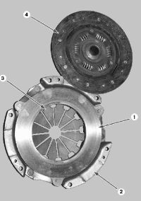 Сцепление в разобранном виде