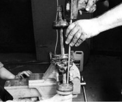 сбейте наружный ШРУС