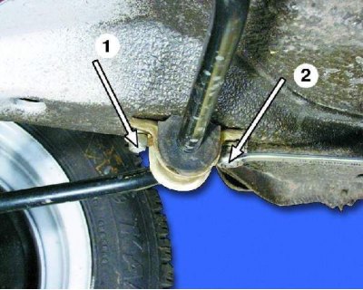 наденьте на штангу новые подушки