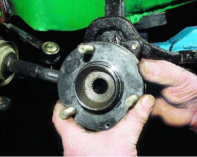 Выведите поворотный кулак