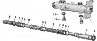Детали главного цилиндра