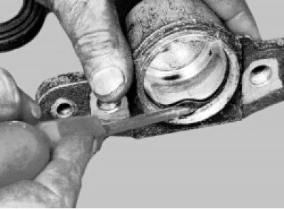 выньте уплотнительное кольцо