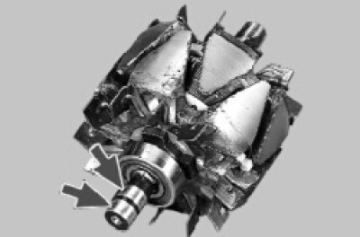 Осмотрите контактные кольца