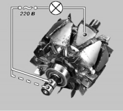 Проверьте, нет ли замыкания обмотки на корпус