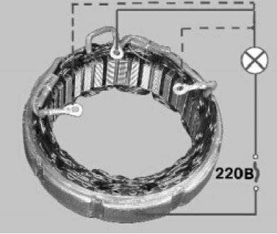 Проверьте, нет ли замыкания обмоток статора на корпус