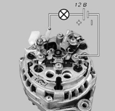 Лампа не должна гореть