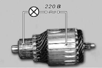 Проверьте состояние обмотки якоря