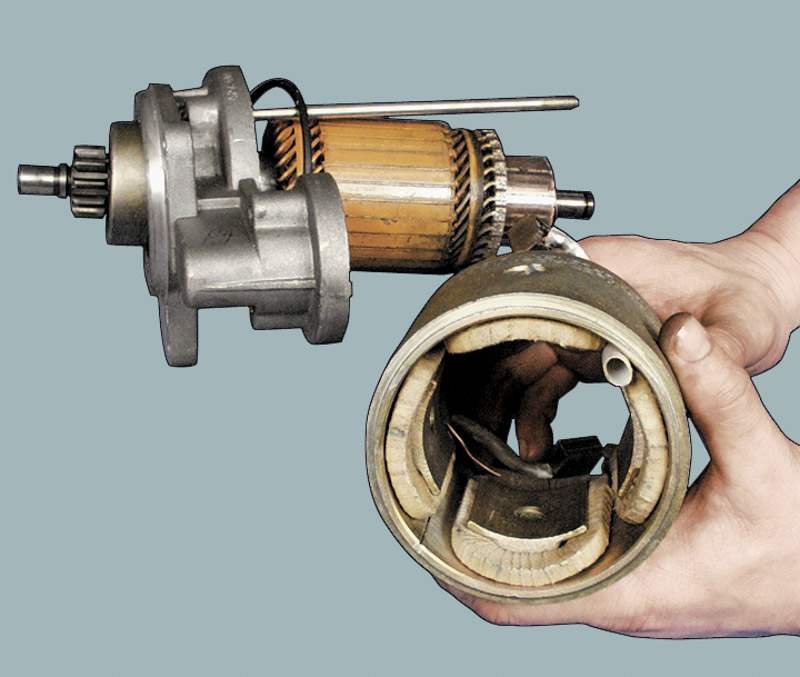 Снимите щеткодержатель