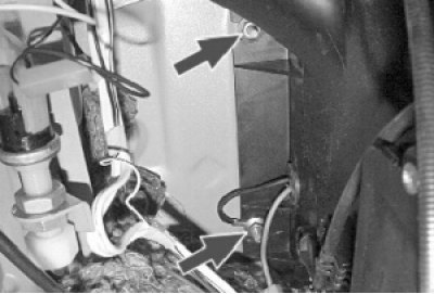 снимите «массовый» провод