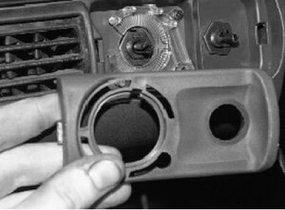 снимите облицовку