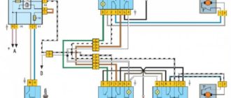 Схема включения электростеклоподъемников дверей