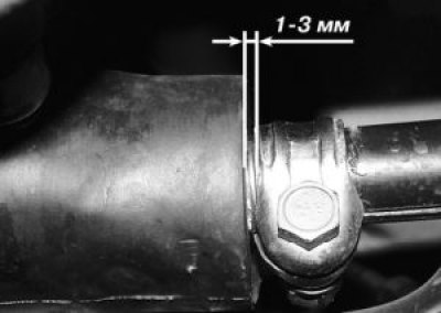 Затяните гайку стяжного болта хомута