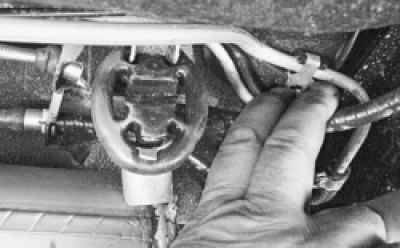 снимите трос